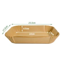 Disposable Air Fryer Paper Non-Stick Kitchen Baking Airfryer Mat Oilproof Micro-wave Barbecue Pad Baking Paper Liner Accessories 6