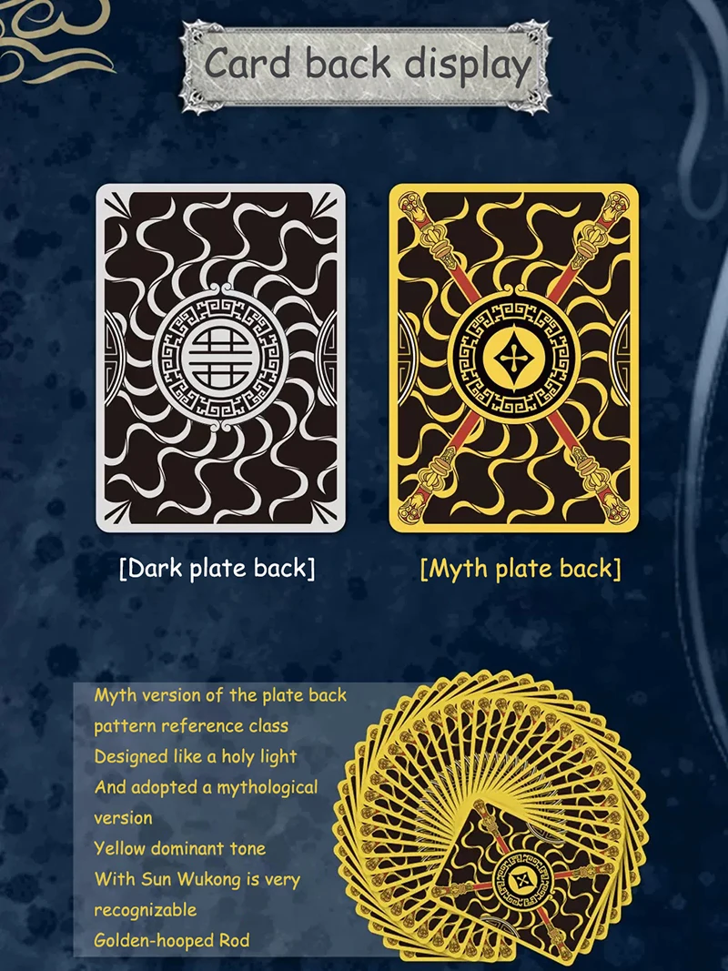 Chinese Four Famous Novels Journey to the West Playing Cards Plastic Box Sun Wukong Collection Poker Set
