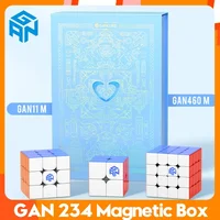 Gan 251m Air 460M 11M Mirror UV Magnetic Speed Stickerless 4x4 cube 3x3x3 Professional Magic Cube 2x2 Toys 1