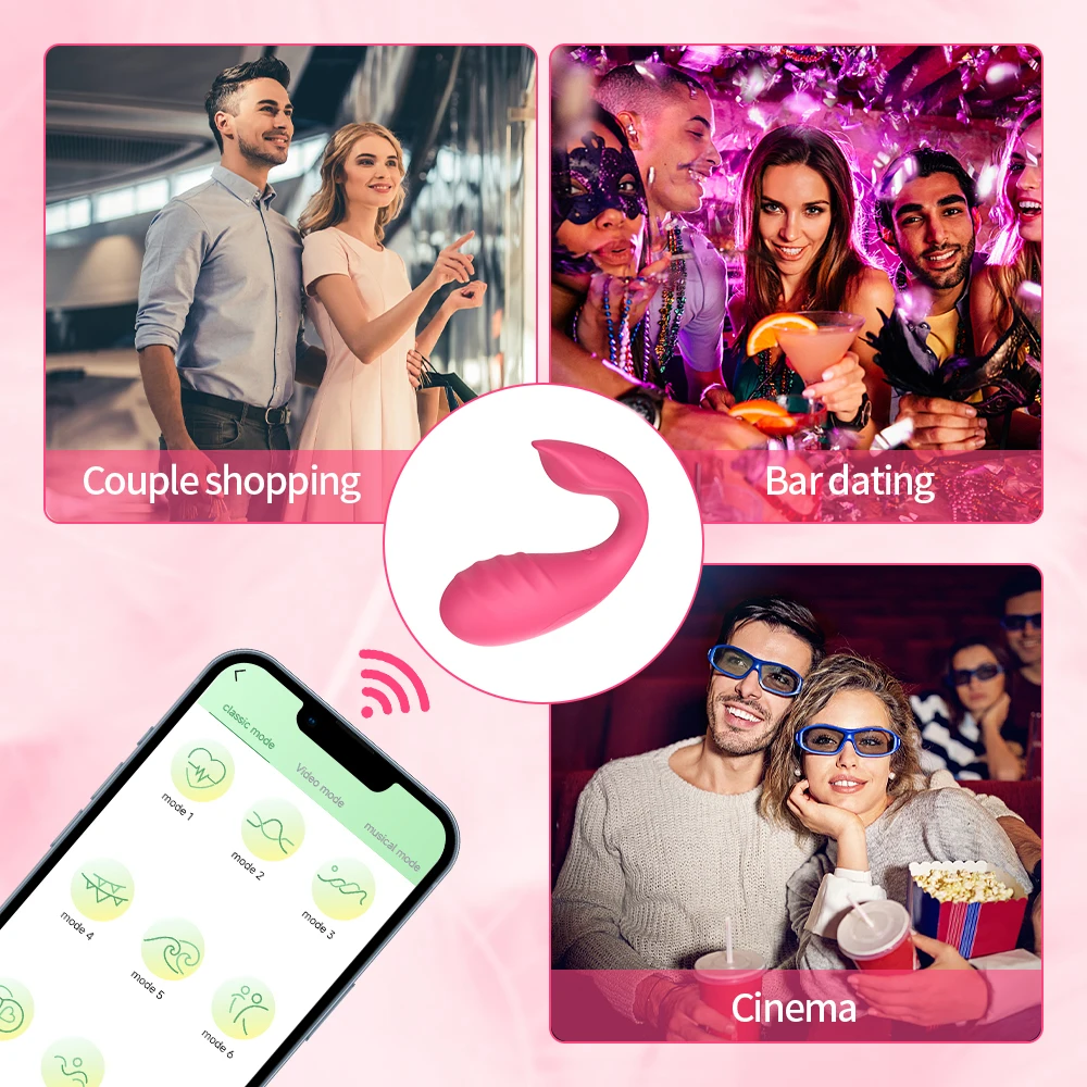 APP Bluetooth Control Vibrator for Women Clitoris G Spot Dildo Massager with 2 Motors Vibrating Egg Panties Sex Toys for Adults Sf11358ff6db848a5a843c5c109a4ca5bE