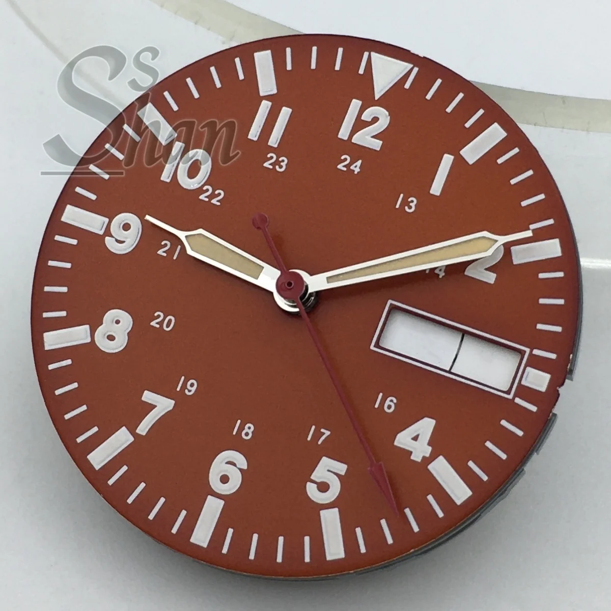 Green Luminous Dial with Weekly Date Window for Replacement Parts – 29mm