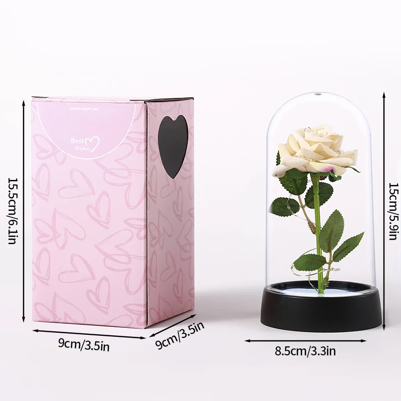 Rosa Eterna In Cupola Di Vetro - Fiore Conservato Naturale - Regalo Per Donna, Mamma, Anniversario, San Valentino - Viola
