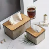 1pc, Tissue Box Holder, Desktop Tissue Holder Tissue Box Cover Clear Tissue Box,  Creative Tissue Box For Home 2