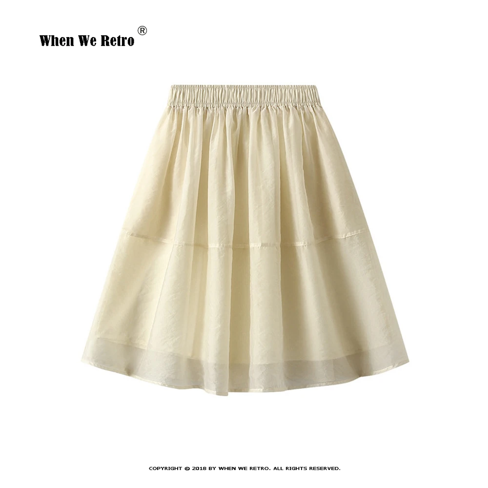 

Elegant Women High-Waisted Mesh Skirt Summer Sweet Ladies Pleated Mini Skirts Leisure Women's Short Skirt White Faldas RS1062