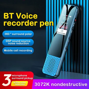 지능형 소음 감소 녹음 미니 디지털 음성 녹음기 USB 펜, 마이크 음성 활성화 딕터폰, 3072Kbps, 16G, 32G