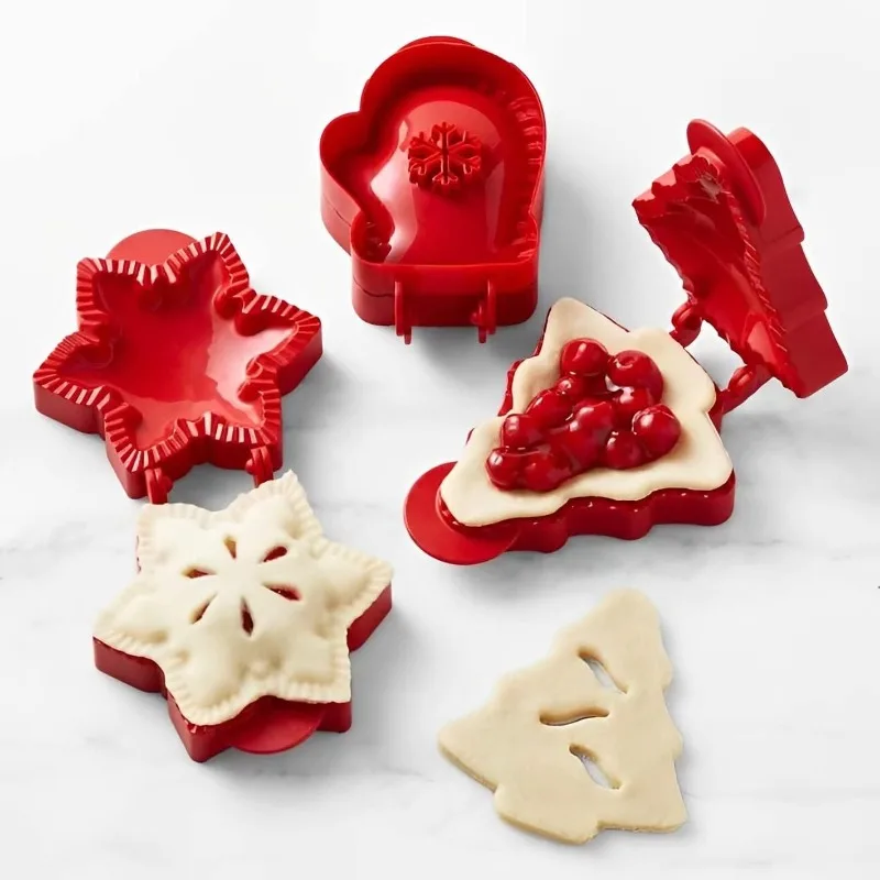 DIY Fall Hand Pie Molds Set Mini Pie Mould Dough Press Mold Tools Christmas Halloween Baking Molds Christmas Tree Snowflake