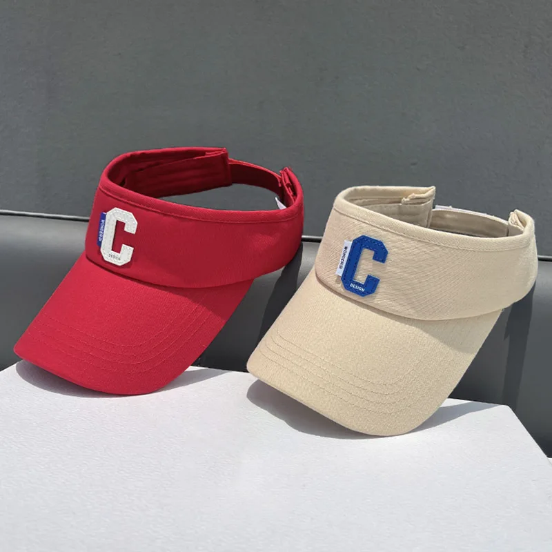 Men Women Summer Visor Hats Empty Top Designer C Golf Hat Fashion Sun Protection Caps New Arrival_voghion.com