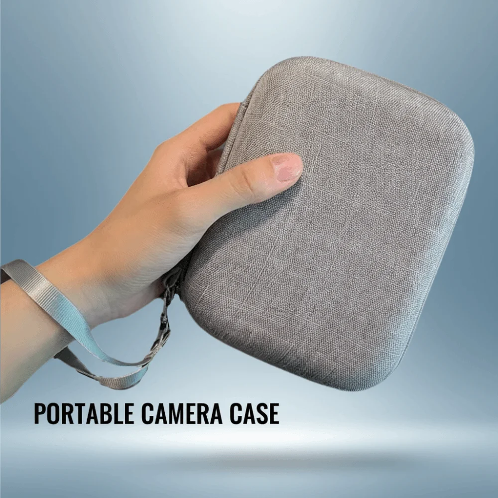 Étui rigide EVA pour appareil photo, protection anti-chocs, noir/gris