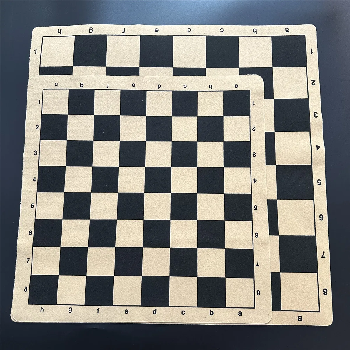 Folding chess board 34cm/13.39inch 43cm/16.93inch leather flannelette chess or checkers game portable