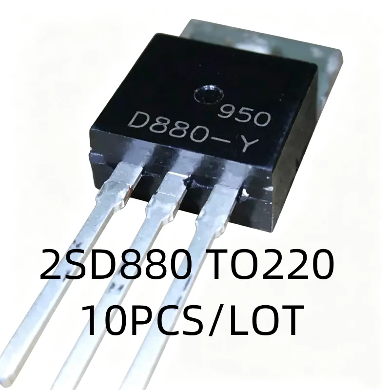 10개/몫 새로운 D880 2SD880 2SD880-Y TO-220 60V 3A 40W 오디오..