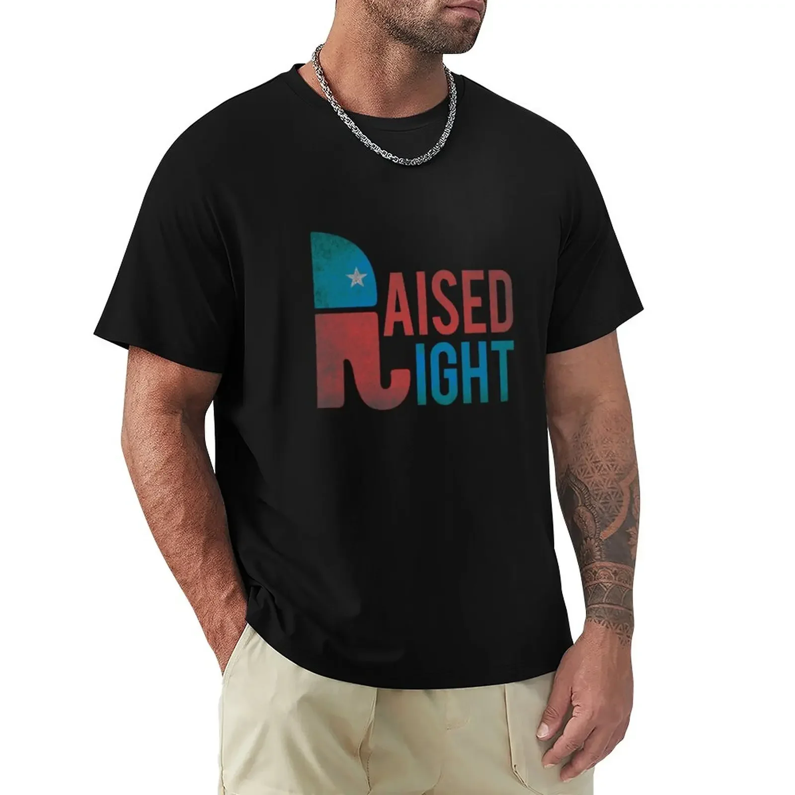 

Raised Right Vintage Republican T-Shirt heavyweights new edition Men's t shirts