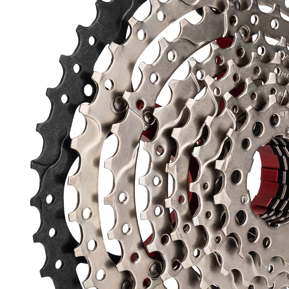 ZTTO Assisted E-Bike 8-12 Speed Cassette 9S 12-32/36/40/46T Durable 14-42/50T Large Tooth Bicycle Electric Servo Drive Freewheel