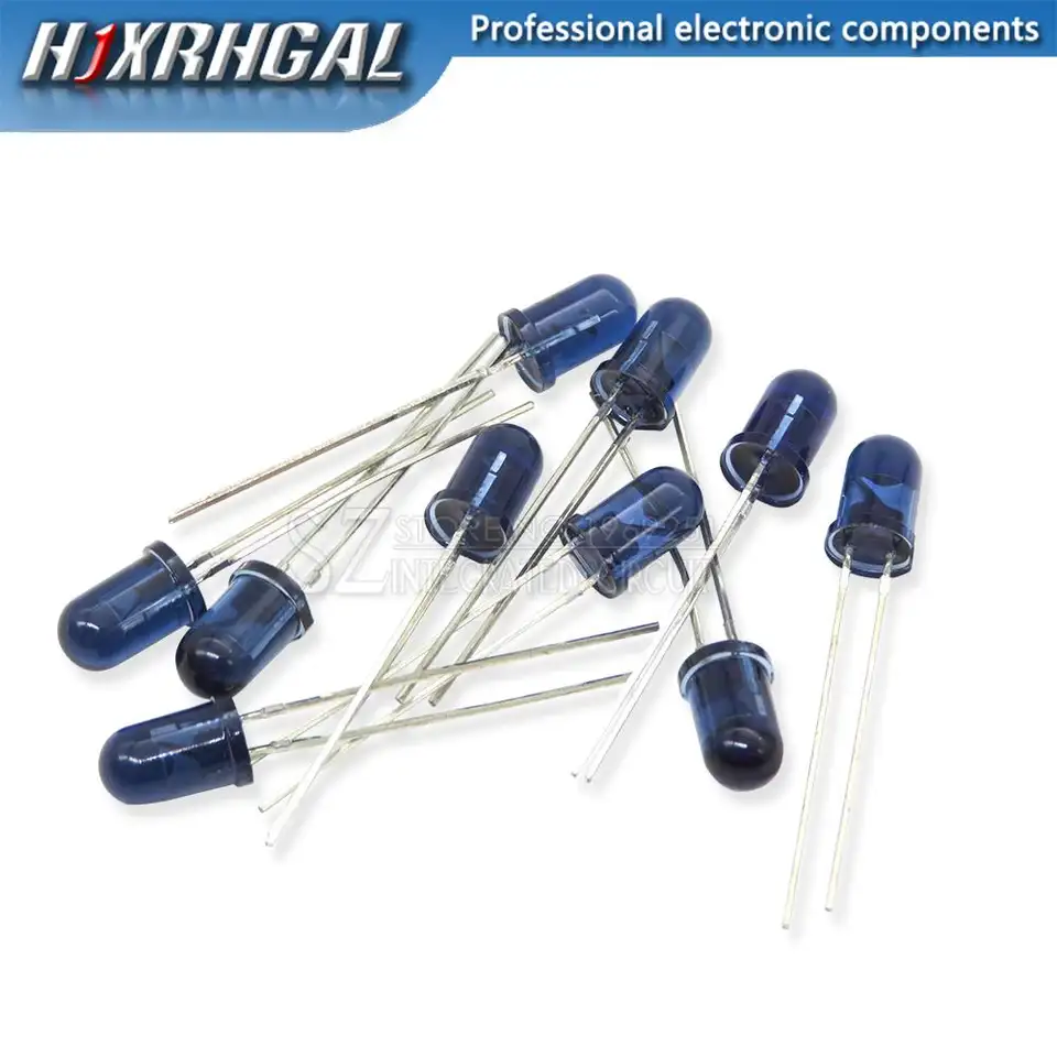10PCS TSAL4400 TSAL6100 TSAL6200 TSAL6400 4400 6100 6200 6400 EMITTER IR 3MM 5MM 940NM 2PIN Infrared emission tube diode image 1