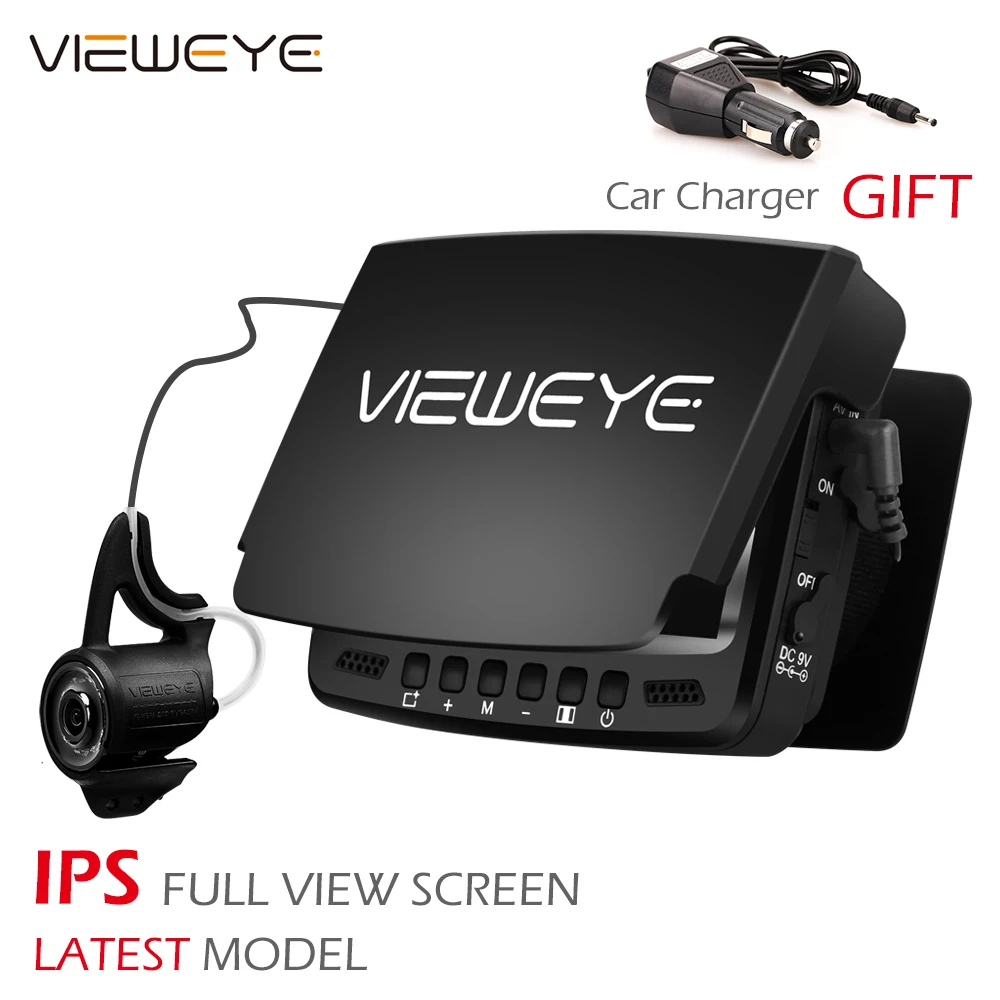 ViewEye Video Fish Finder 4.3 Inch IPS LCD Monitor Camera Kit For Winter Underwater Ice Fishing Manual Backlight Boy/Men's Gift