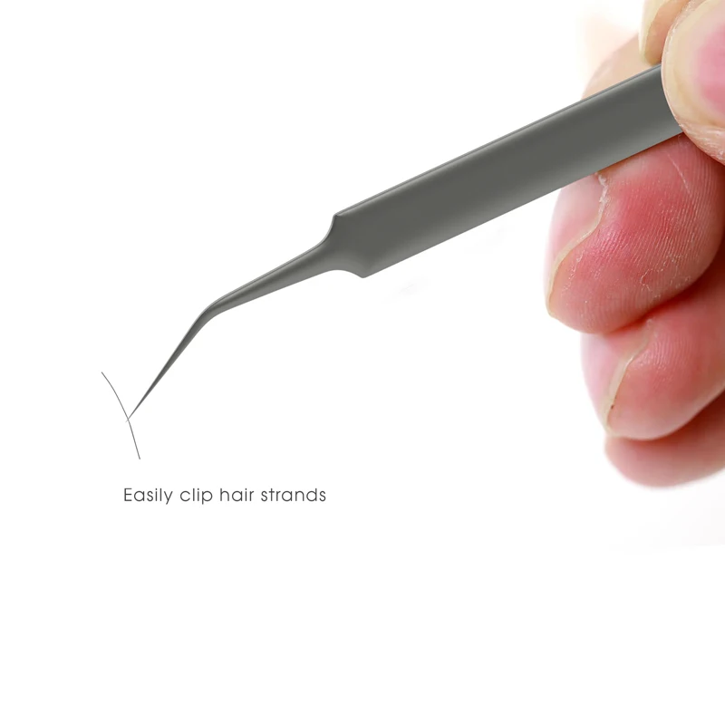 Kailiwei Mobile phone fingerprint flying line special repair elbow tweezers tool electronic repair precision stainless steel tip