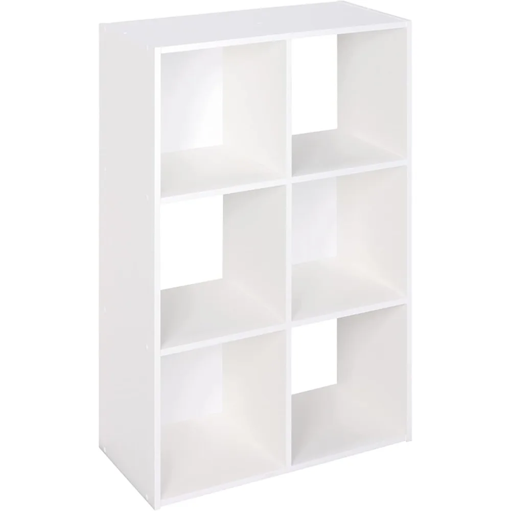 Decorative Home Stackable 6 Cube Cubeicals Organizer Storage Bookcase, with Hardware for Office, Bookcases 2