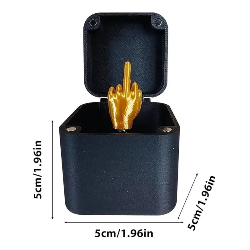 Funny Middle Finger in Box & Spider box - Novelty Desk Decor Gag Gift for Halloween/Christmas/Birthday, Stress-Relief Office Toy 6