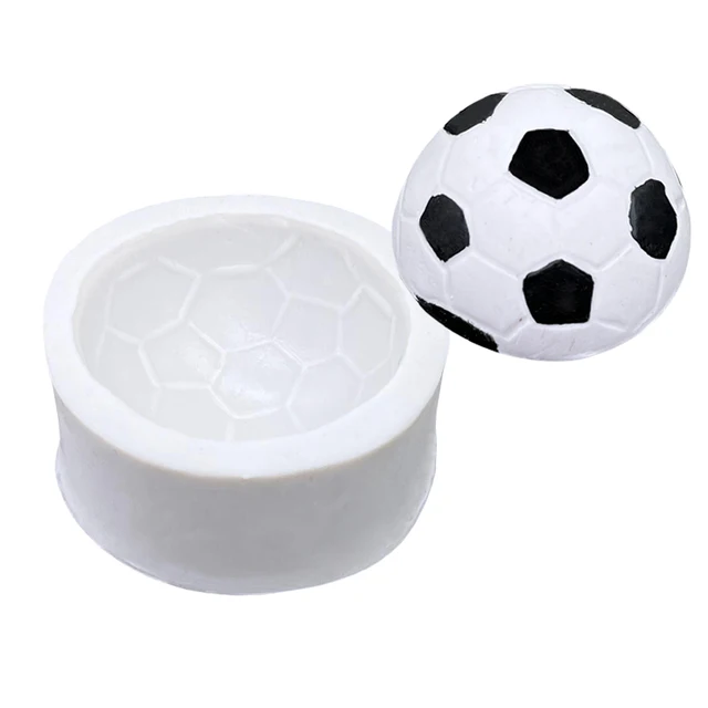 Futball Szilikon Sütemény Sütő Penész Cukrászkupak Cupcake Gyanta Szerszámok Fondant Díszítő