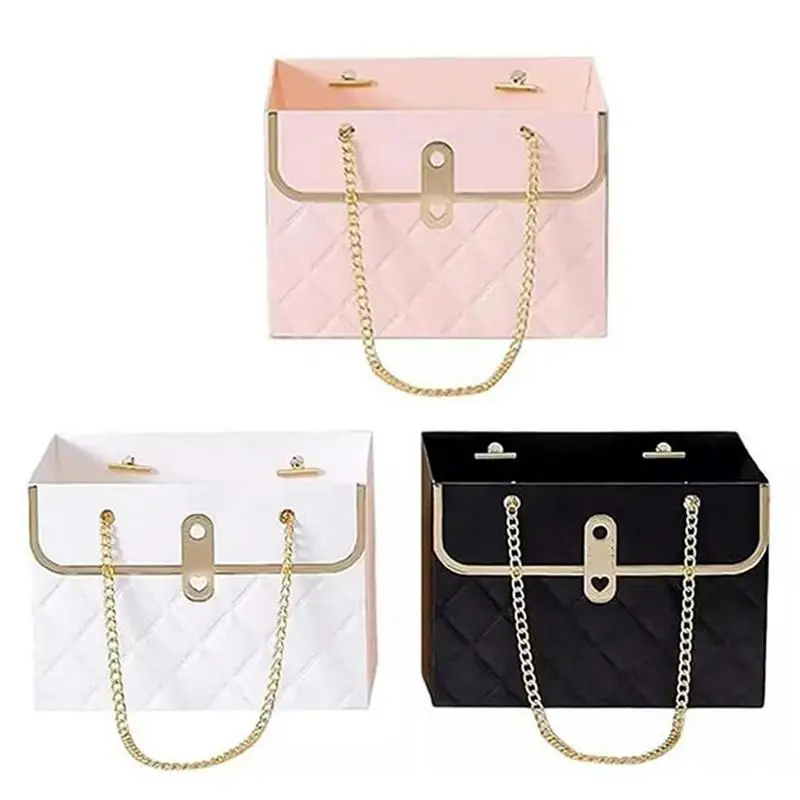 

8 шт. креативная ручная сумка в форме розы, упаковочная коробка, букет, сумки, коробка с ручкой, подарок на день Святого Валентина, День матери, коробка