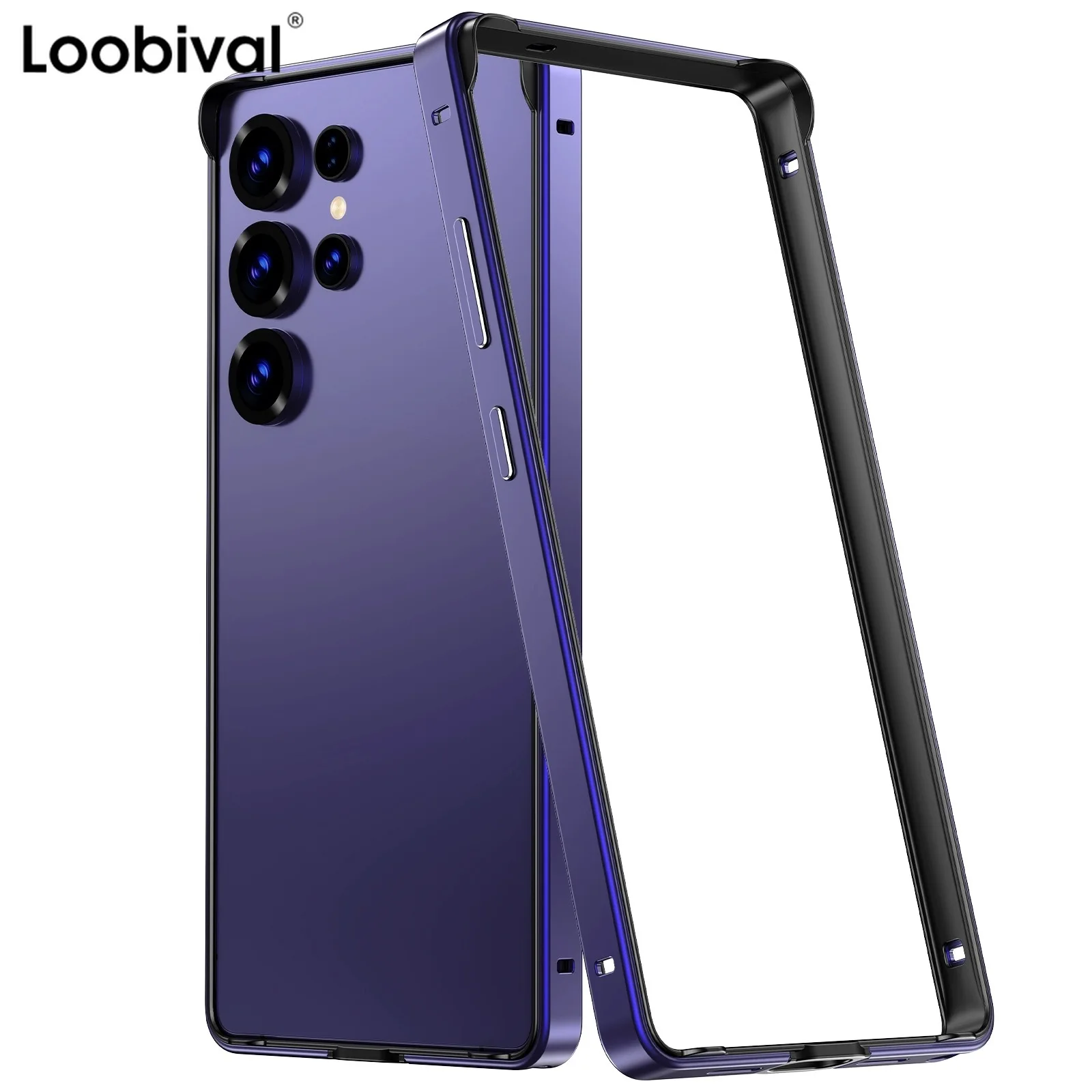 Hybrid Silicone Frame Aluminum Metal Case with TPU Soft Inner and Hard Phone Bumper
