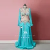 customized belly dance performance costume new sexy tassel body chain women's group dance costume big swing skirt dancewear