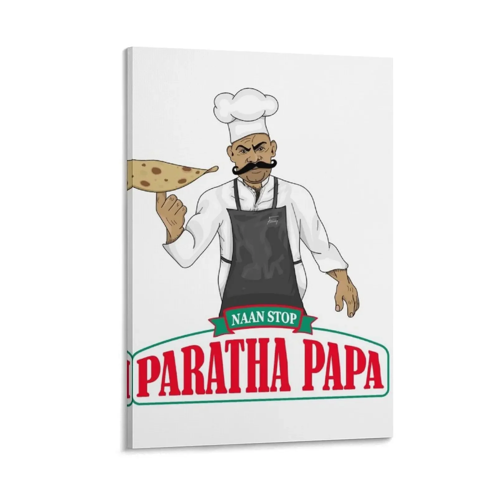 Paratha Papa Canvas Painting decor paintings wall decor wall decor