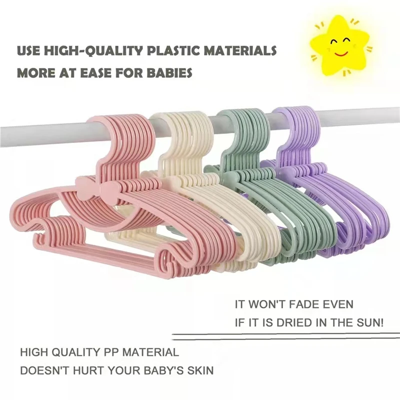 Baby Hangers Children Coats Storage Hanger Closet Organizer Kids Clothes Hanger Racks Portable Display Plastic Hangers Home