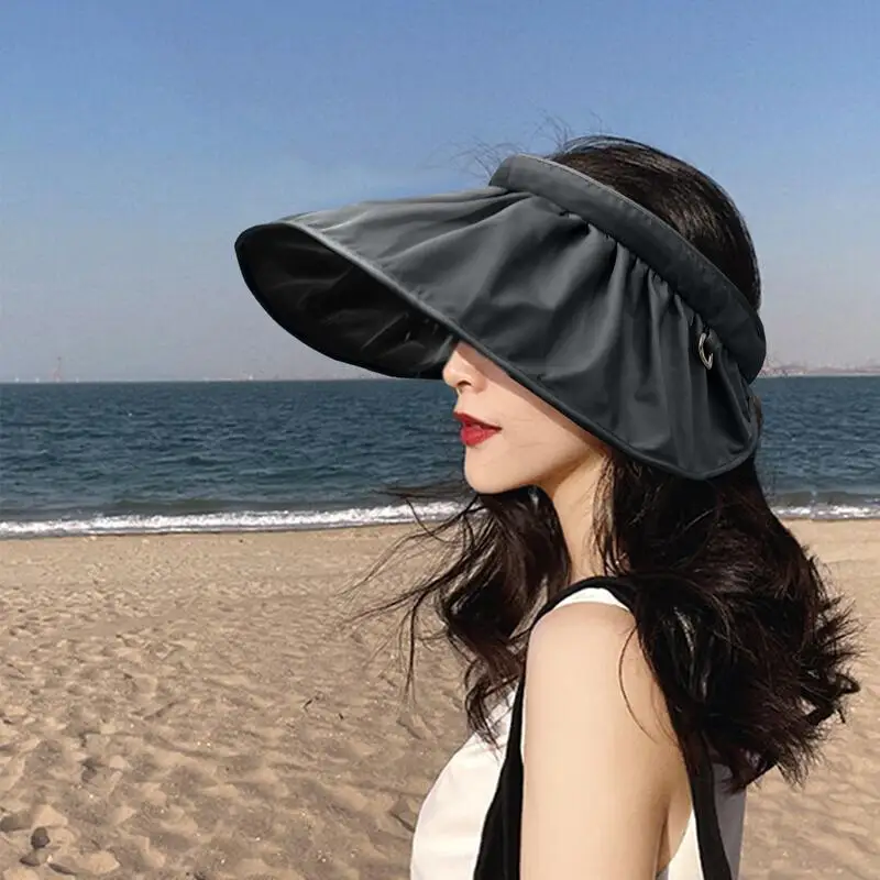 Women Shell Sun Hat Fashionable Sun Visor Hats Wide Brim Visor Hat Womens Breathable Beach For Summer Outdoor Fun
