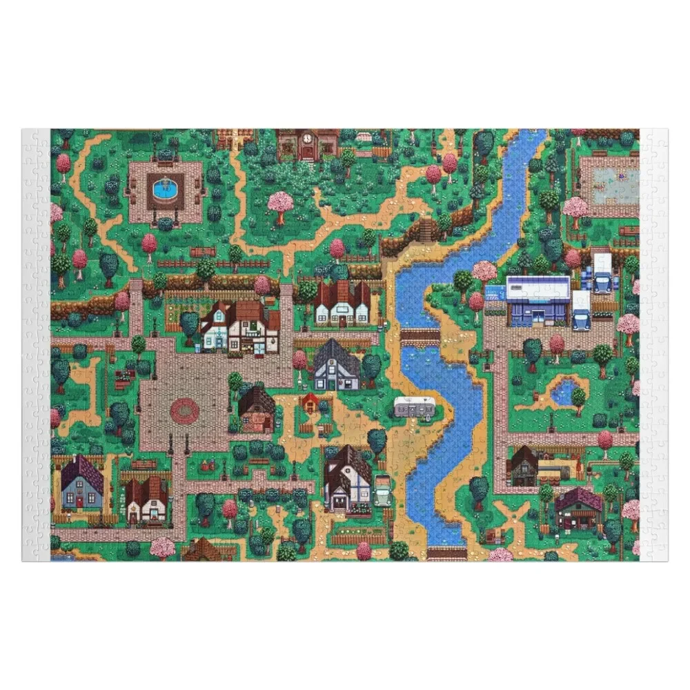 

Stardew valley town map Jigsaw Puzzle Custom Kids Toy Photo Personalized Gifts Custom Name Child Toy Puzzle