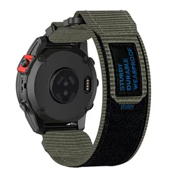 Versatile Nylon Quick Fit Smart Watch Wristband Bracelet - QuickFit 22mm Width (GRAY)
