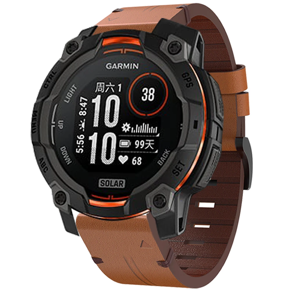 Premium Genuine Leather QuickFit Strap - Enhanced Style and Comfort for Smartwatches