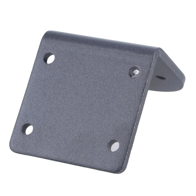Support moteur RC aluminium noir monté sur châssis, adapté aux moteurs 540 550 555.
