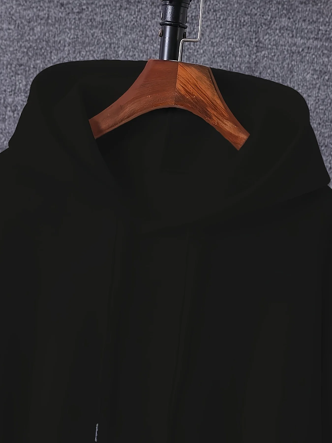 Men's Casual Hoodie with Geometric Face Design