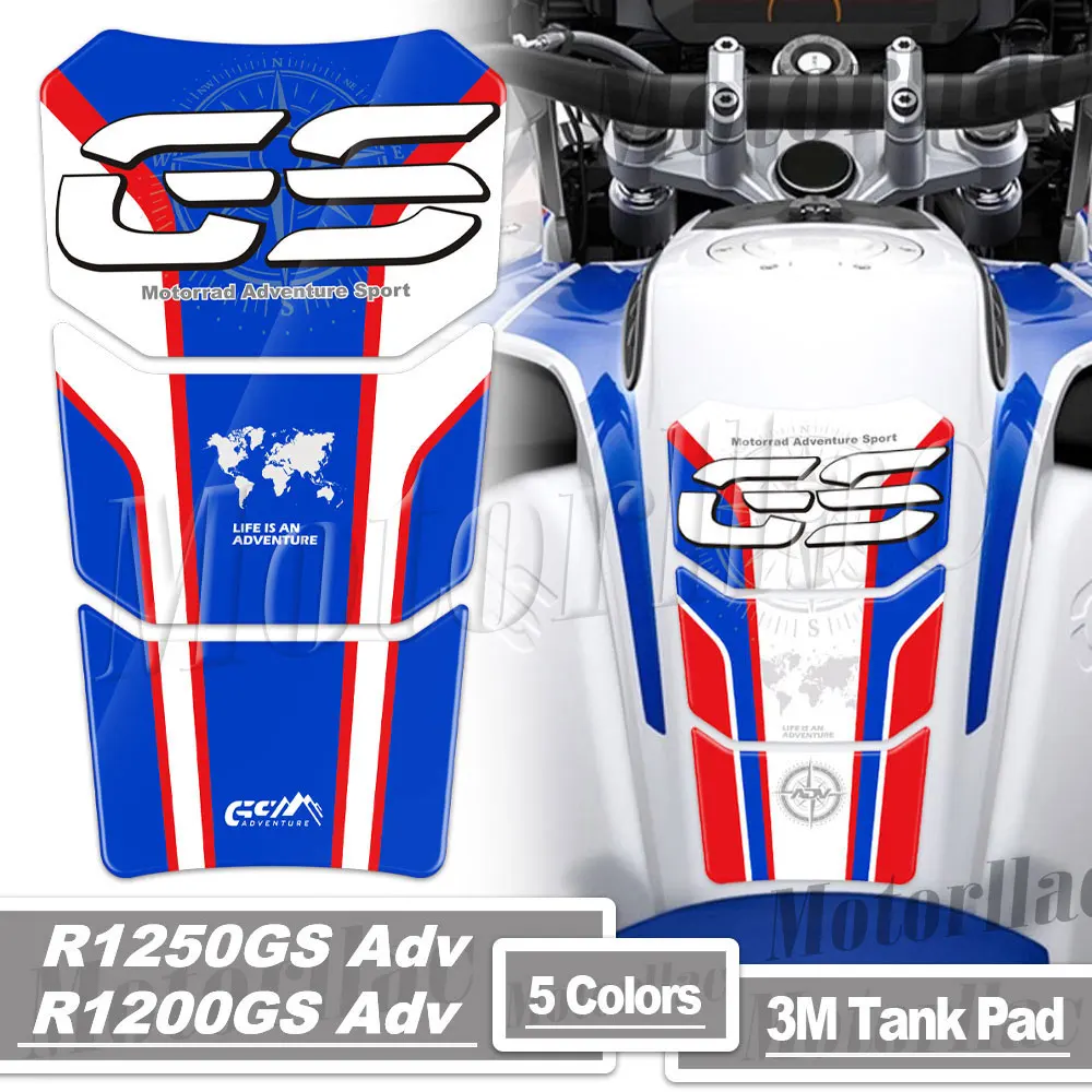 3D Tank Pad Stickers Gas Tank Protection Decals For R1250GS Adventure -23 R1200GS Adv LC 2014-19 motorcycle rim sticker motorcycle sticker