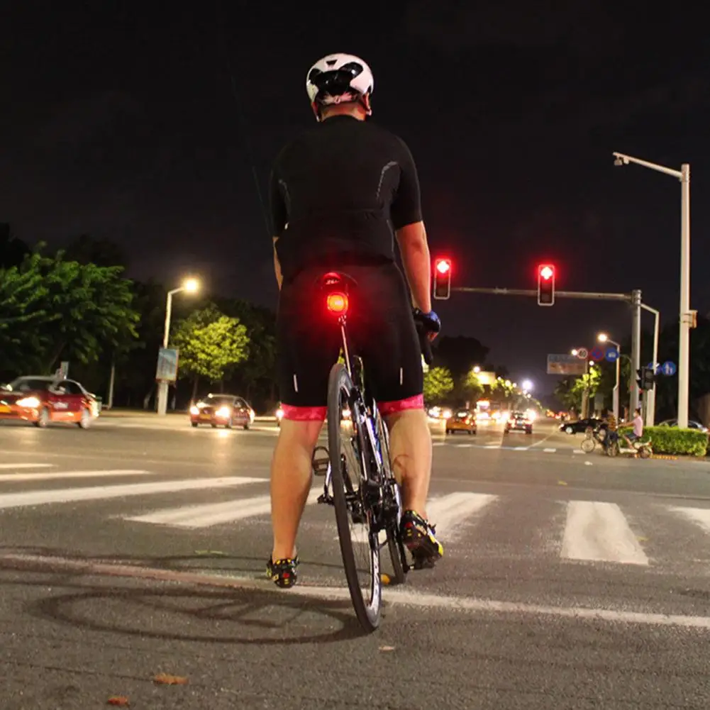 

1 Set Bike Taillight USB Charging IPX6 Waterproof Brake Induction Brightness Lightweight Smart High Strength Bike Rear Light