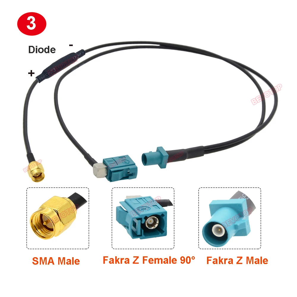 Dual Fakra Vw Audi Adattatore Antenna FM/AM Per Auto VW Audi Cavo Dual Fakra Con G 496433
