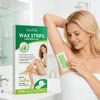 20PCS Gentle Aloe Vera Fast Hair Removal Wax Strips Waxing Wipe Sticker Professional Facial Body Leg Lip Hairs Remove Wax Paper