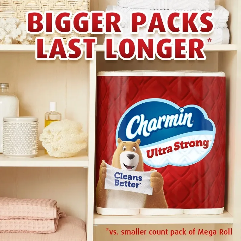 Toilet Roll Paper Charmin Ultra Strong Toilet Paper Mega Roll 242 Sheets per Roll 30 Count