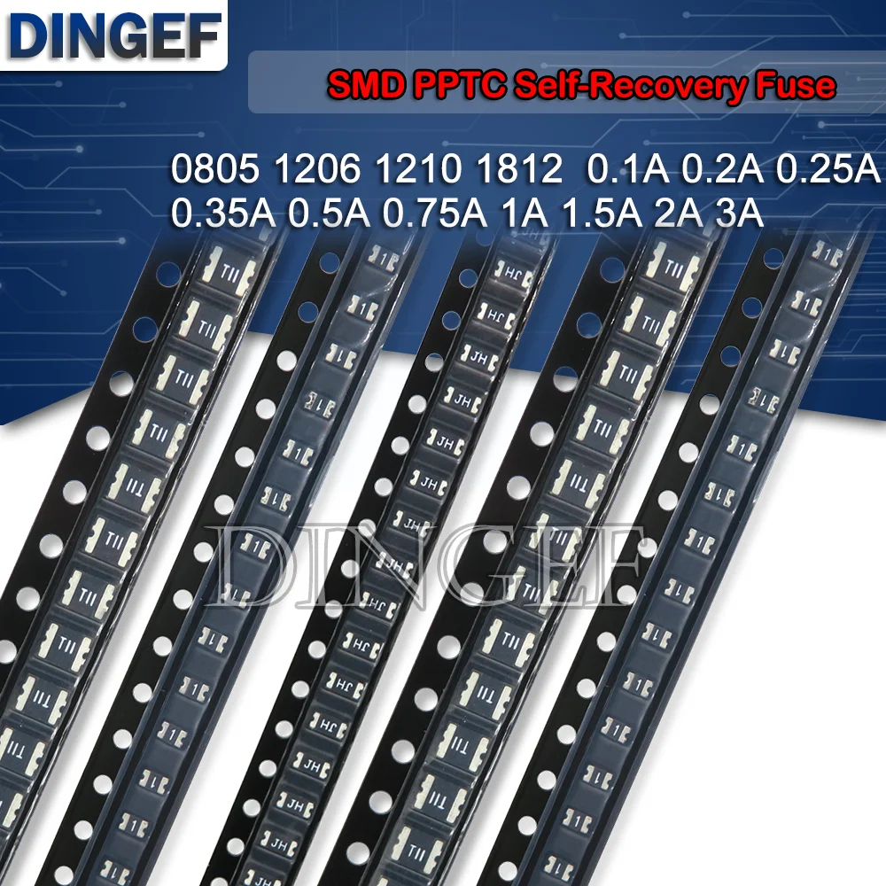 20PCS 0603 0805 1206 1210 1812 0.1A-3A PPTC Self-Recovery Fuse SMD Resettable