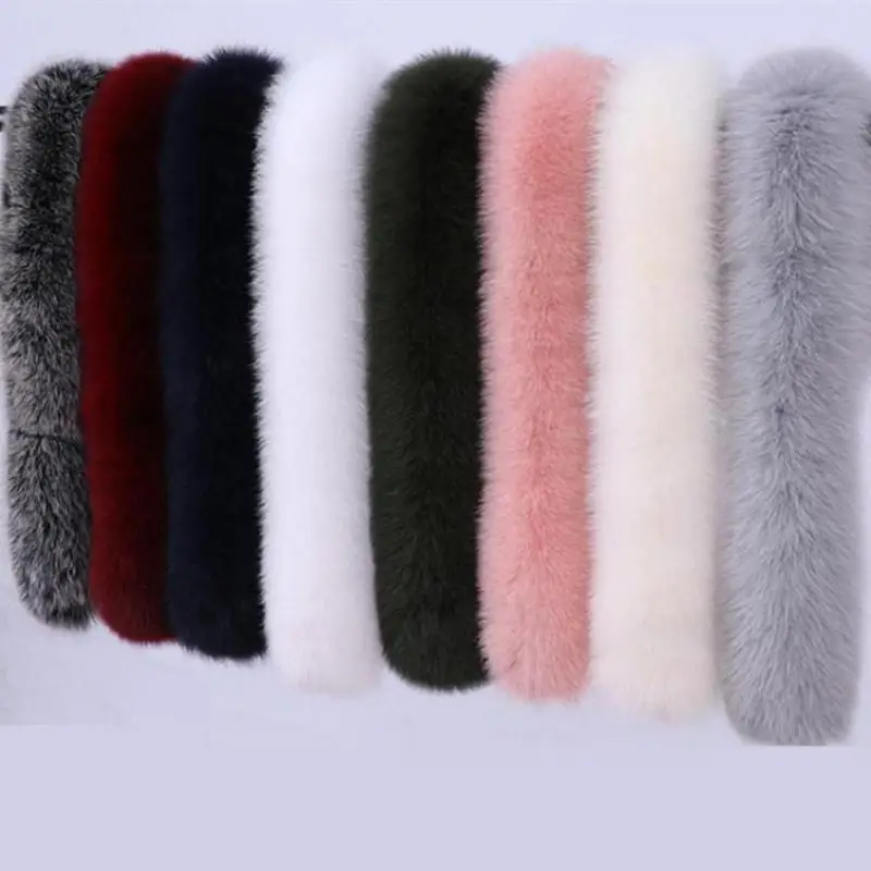 Homeemoh Abrigo De Cuello De Piel Sintética Para Mujer, Bufanda De Cuello Esponjoso Con Botón A Presión, Calentador De Cuello De Invierno Para Parkas, Chaqueta Y Abrigo, Beige