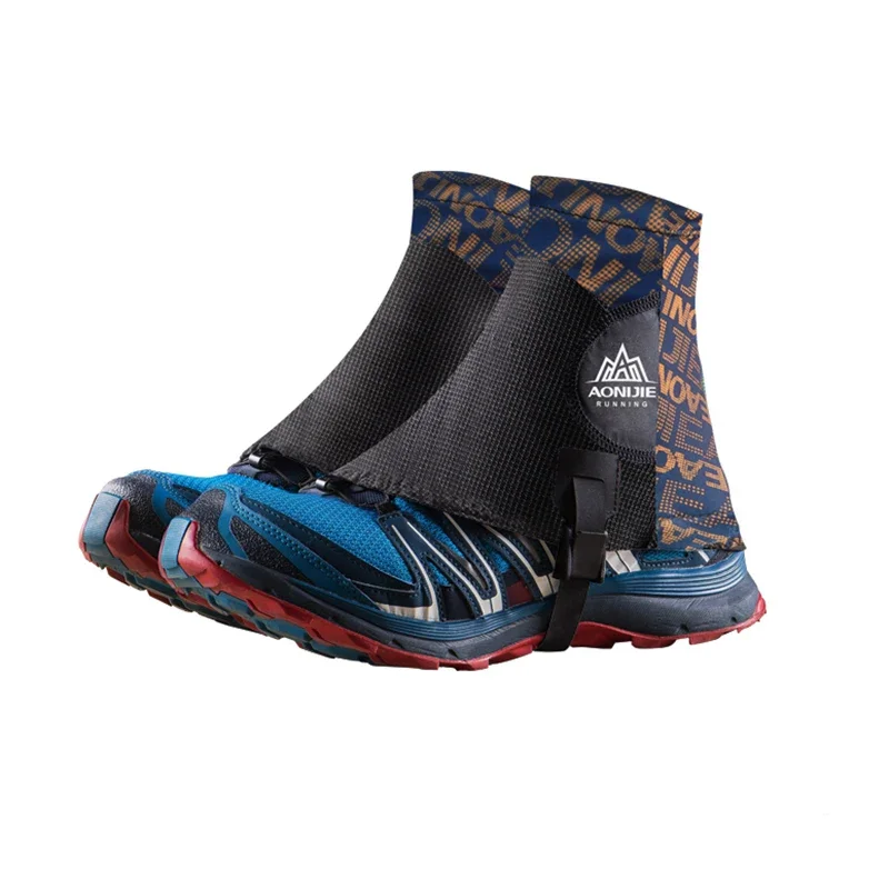 Aonijie Red Low Trail Running Gaiters - Protective Shoe Covers for Outdoor Sand and Stone Protection