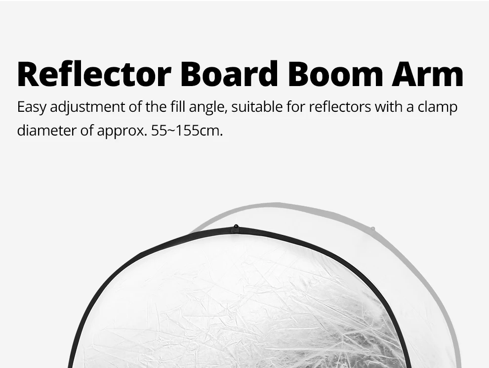 Description Picture 6 of itemAMBITFUL AL-02 Pro photography Reflector bracket Bar with Telescopic Boom Arm Top Light Sandbag for Speedlite Mini Flash Strobe
