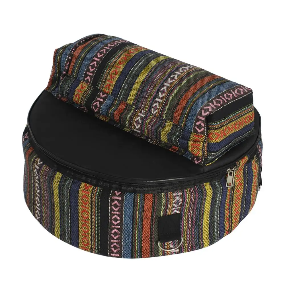 

Snare Drum Bag Ethnic Style Pattern Backpack Drum Case With Outside Pockets Storage Pouch Instrument Accessories