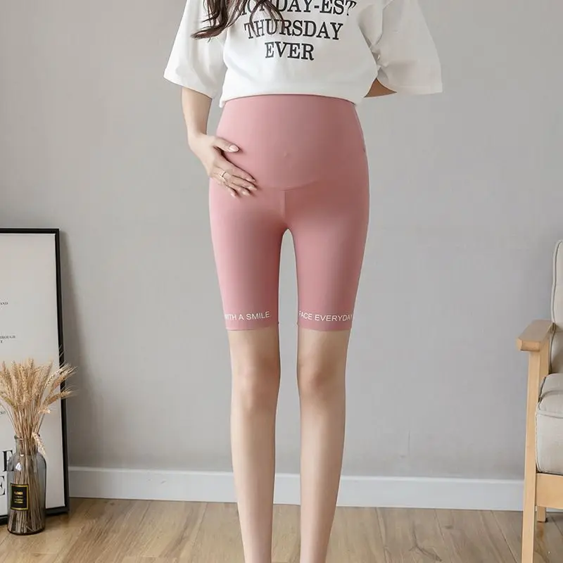 Fattened Plus Size Maternity Leggings Shark Barbie Pants Safety Shorts Summer Thin Maternity Wear Trend Fashion