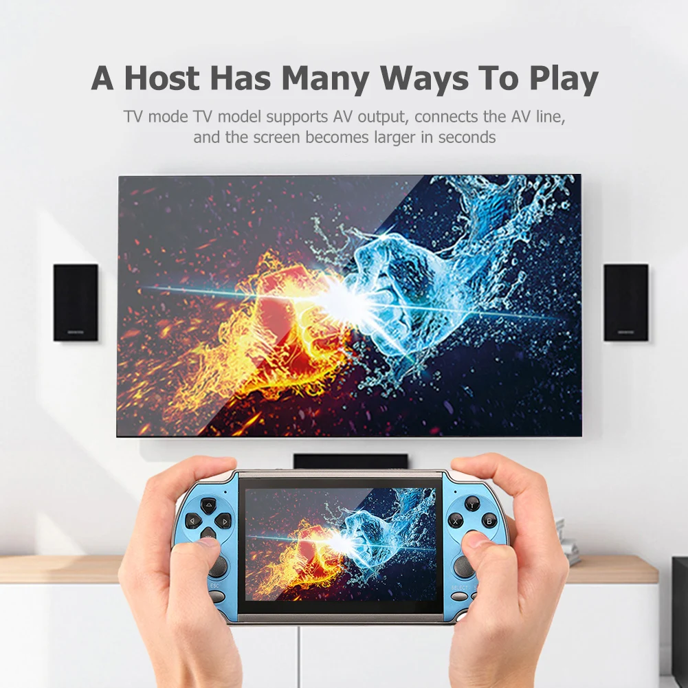Inch BIG Screen X7 Plus Video Game Console Built-in 10000+ Games Portable  Audio Video Player Classic Play Game 8Gb-32Gb - AliExpress