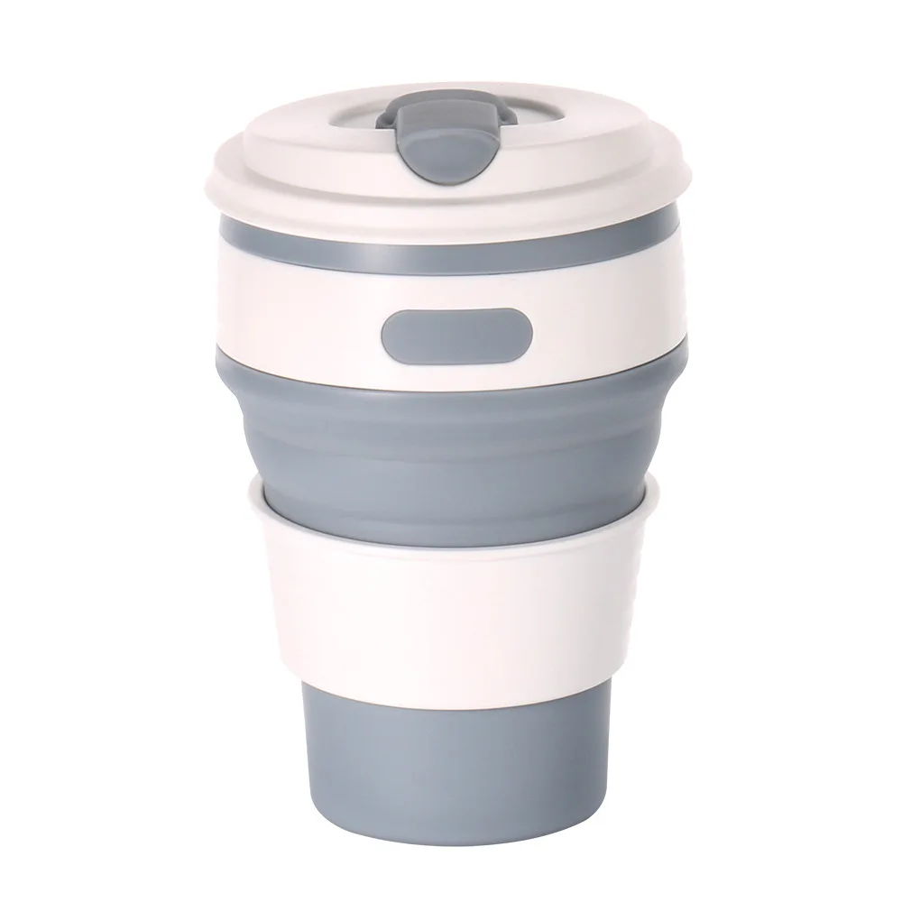 Silicone Folding Water Cup Portable Travel Sports Cup Camping Folding Coffee