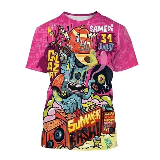 Mens Crew Neck Short Sleeve Oversized T Shirt