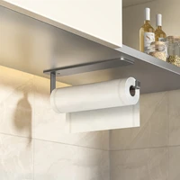 Kitchen Tissue Rack Without Punching Cabinet Rack With Cling Film Bag Storage Cloth Rack Wall Mounted Tissue Rack Kitchen Storag 1
