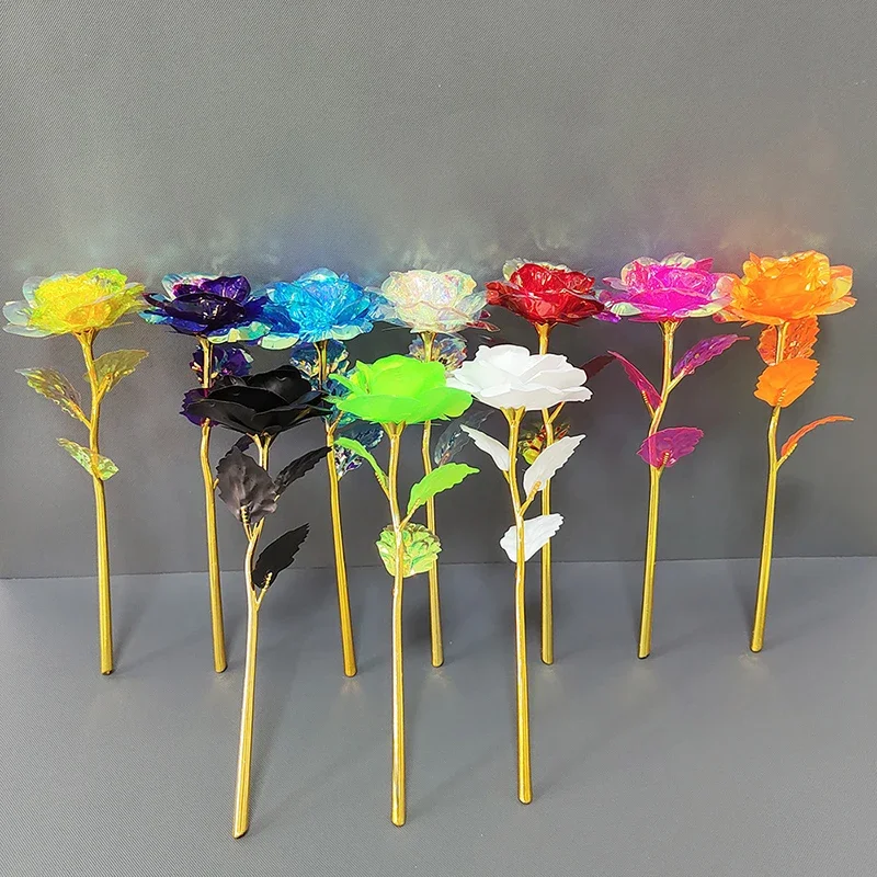 24K Gold Foil Plated Roses - Timeless Valentine's Day Gift & Elegant Wedding Decor