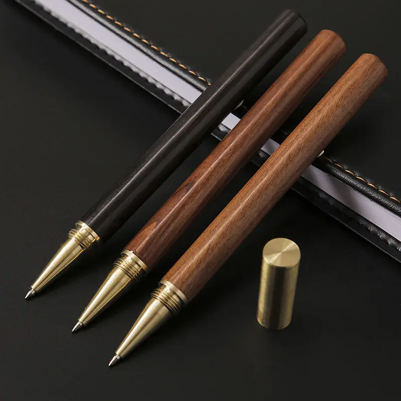 Wood Body Pen Brass Nib Writing Tool Pen Decompress Stationery for Business Student Teacher Father Gifts Plume Penna Supplies 50 pcs many china creative cartoon color father s day postcard card cover paper 16 11cm envelopes stationery school supplies